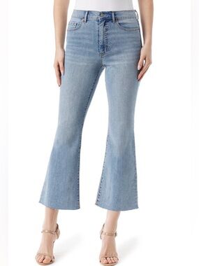 Jessica Simpson Light Blue Cropped Ankle Flare Jeans Size 10